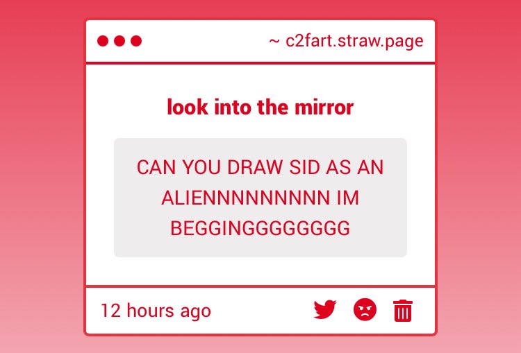 c2fart's tweet image. how about no