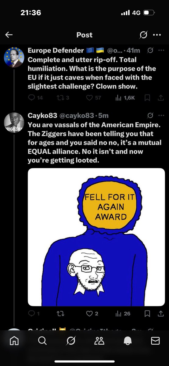 cayko83's tweet image. When faced with a reality check, the EuroFed immediately blocks. Okay, but that won’t unloot you. You will still be giving a 750 billion dollar gift to a foreign country.