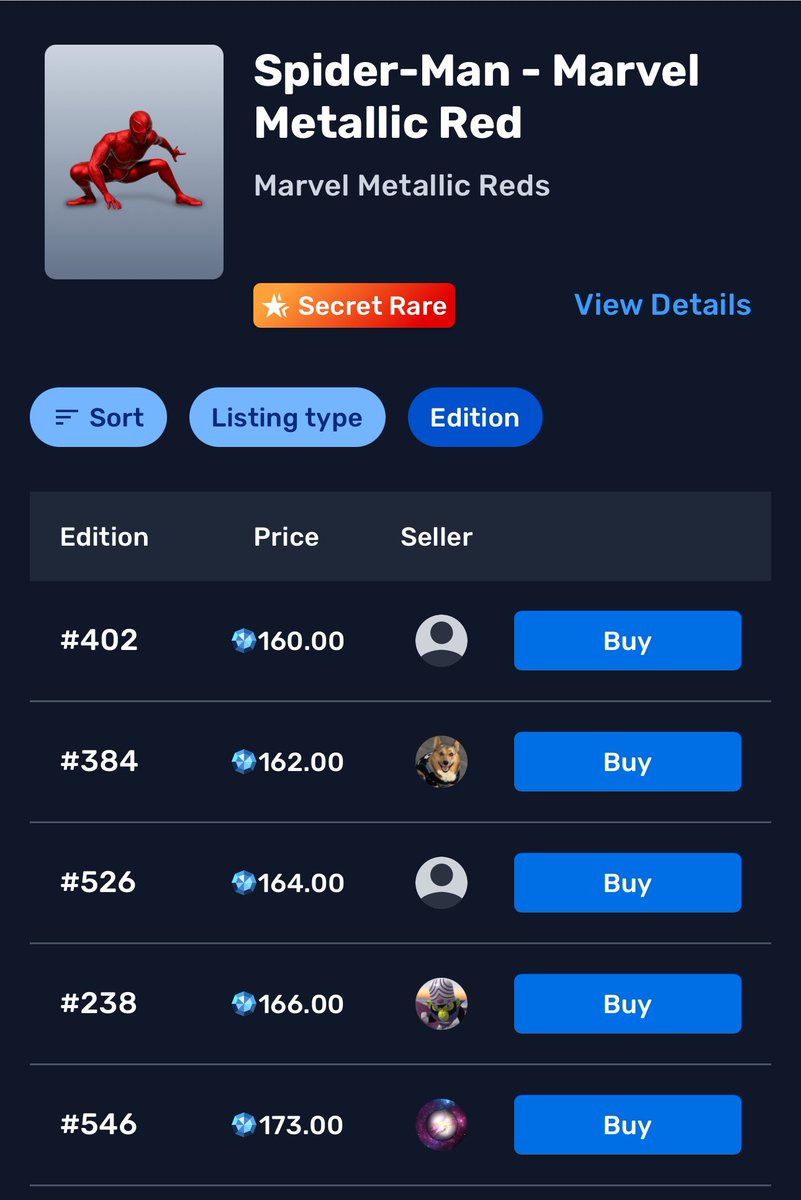 The <a href="/SpiderMan/">Spider-Man</a> Metallic Red SDCC exclusive <a href="/veve_official/">VeVe | Digital Collectibles</a> digital collectible flew off the shelves today and the floor has already hit 4x retail ($160)! 🕷️🔥

#VeVe #SpiderMan #SDCC2025 #DigitalCollectibles #NFTs