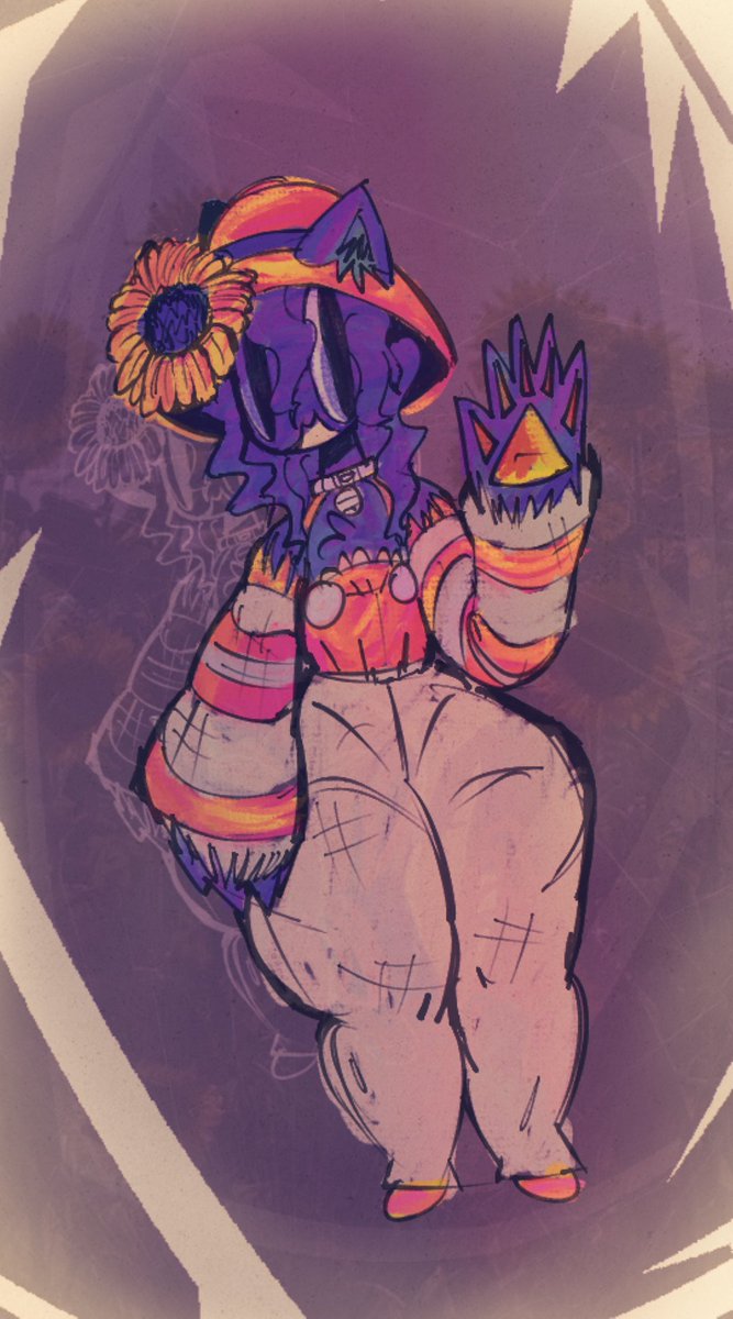 skunkiter's tweet image. a farmer cat stuck in the digital world! 🌻