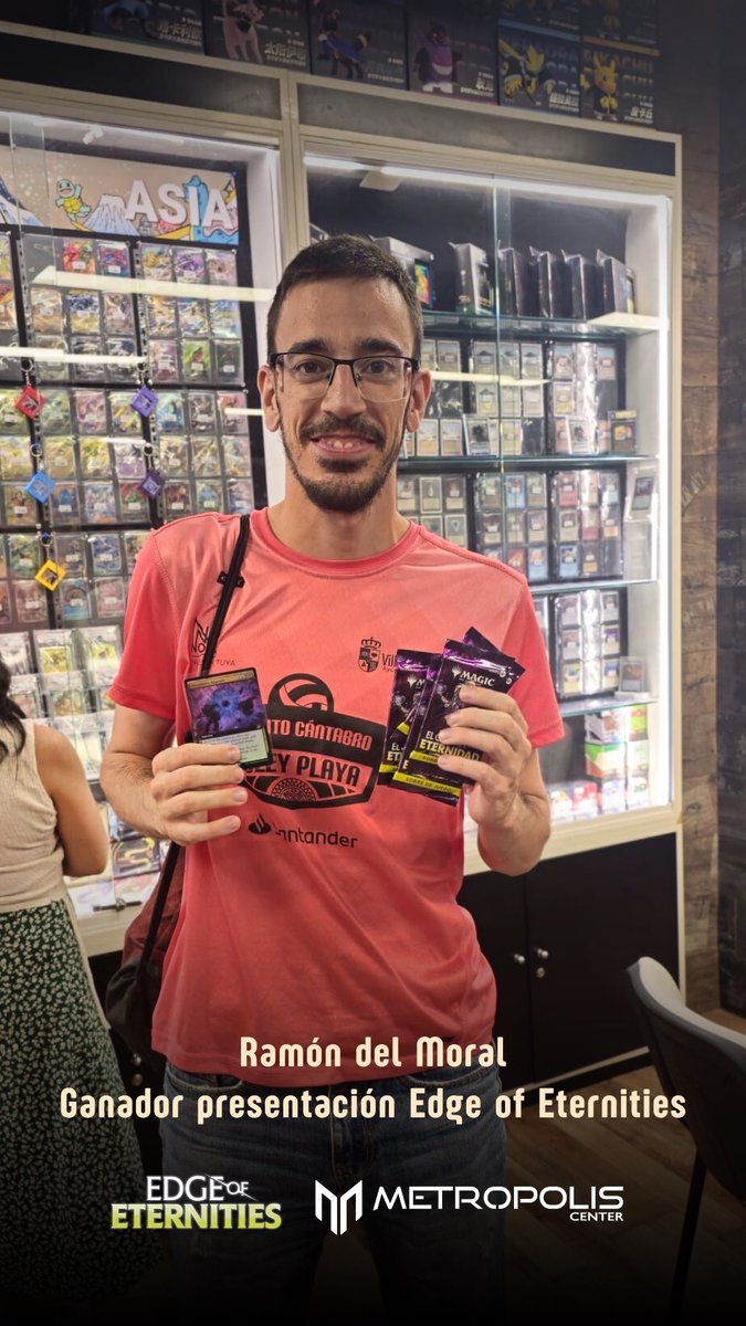 MetropolisCnter's tweet image. ➡️ Adjuntamos un nuevo ganador de nuestras presentaciones de #edgeofeternities
🎉 ¡Enhorabuena, Ramón!
#mtg #magic #magicthegathering