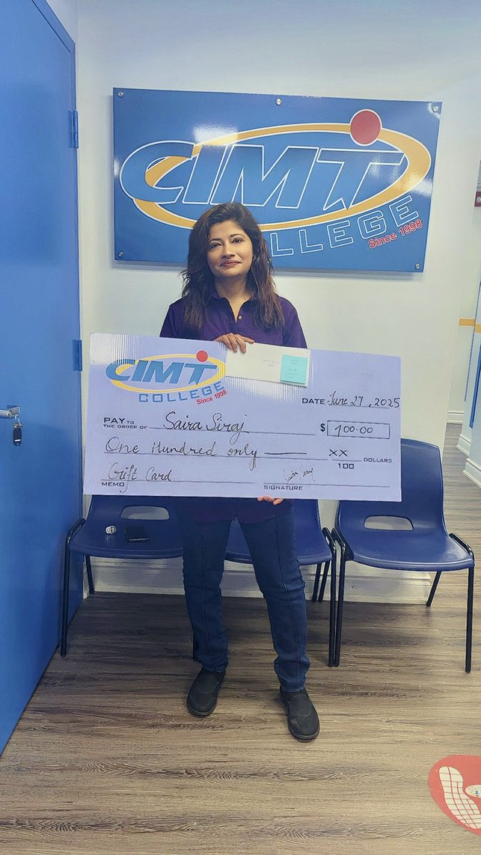 CIMT College (@cimtcollege) on Twitter photo π Congratulations to our Referral Reward Winners! π
We appreciate you for helping others start their journey at CIMT College! ππ
π Call: 905-671-9999
π§ Email: admissions@cimtcollege.com
π Visit: cimtcollege.com
#ReferralReward #CIMTCollege #ThankYou π Congratulations to our Referral Reward Winners! π
We appreciate you for helping others start their journey at CIMT College! ππ
π Call: 905-671-9999
π§ Email: admissions@cimtcollege.com
π Visit: cimtcollege.com
#ReferralReward #CIMTCollege #ThankYou