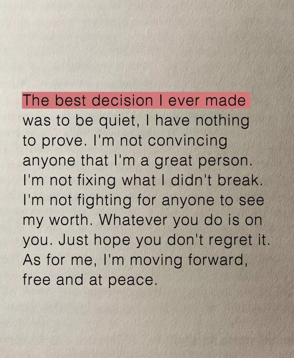 The best decision  ....
