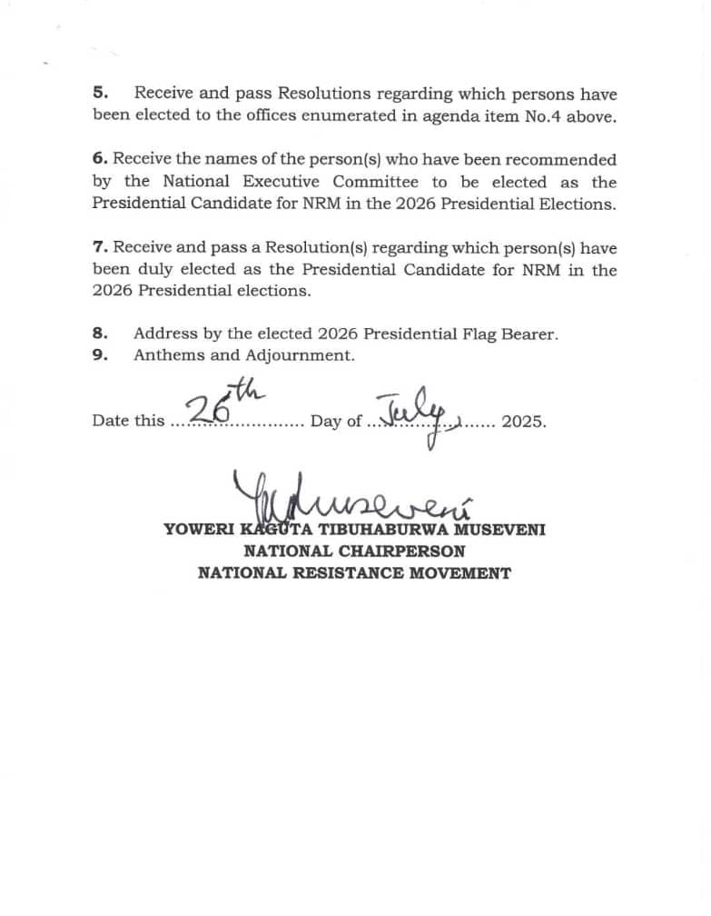 BavuleOfficial's tweet image. 📌 ATTENTION NRM MEMBERS!
Notice of the 1st Meeting of the 4th National Conference of the National Resistance Movement
Read Details: nrm.ug/blog/notice-1s… to