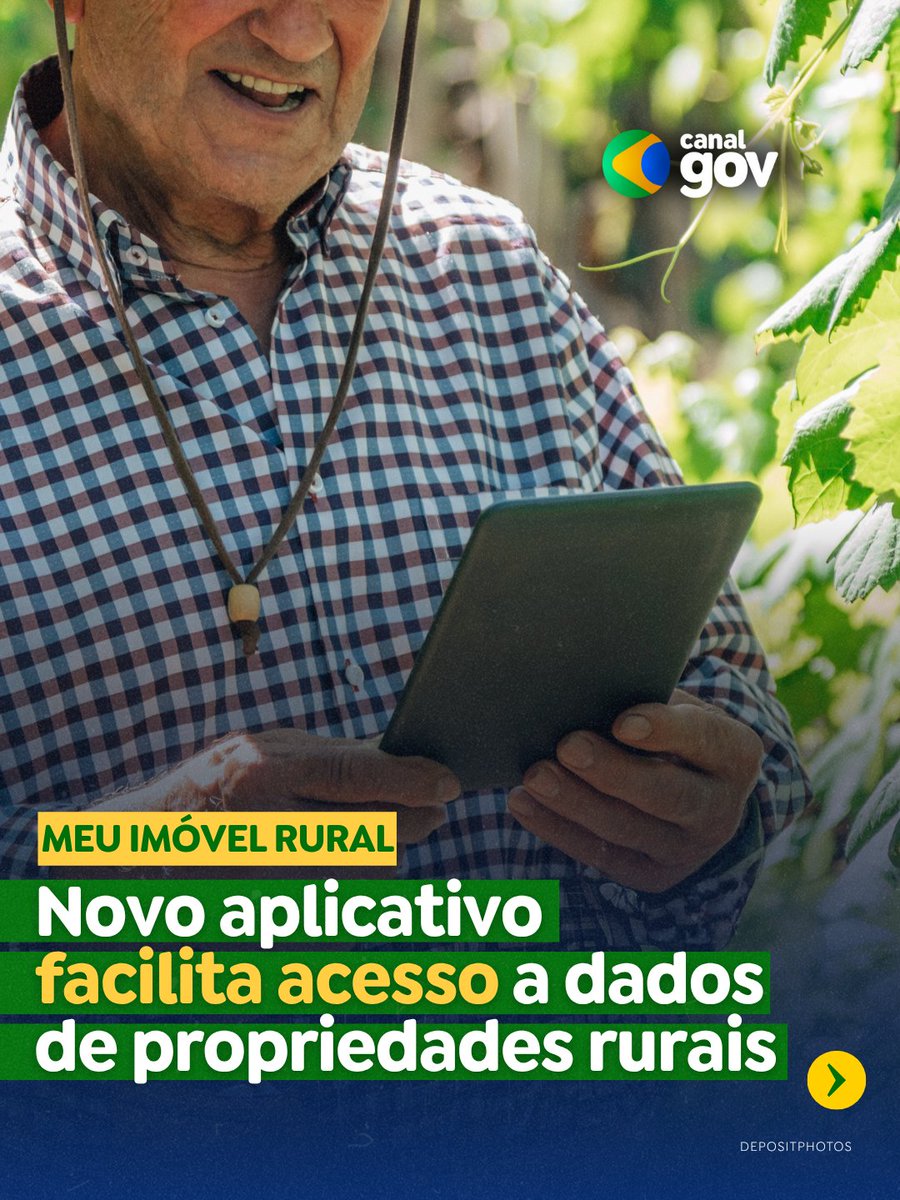 canalgov's tweet image. MEU IMÓVEL RURAL | Uma nova plataforma lançada pelo governo federal nesta quarta (23/7) reúne as principais informações e documentos de imóveis rurais em um só ambiente. O acesso pode ser feito pelo site, pelo computador, ou por aplicativo, com login Gov.Br.‌