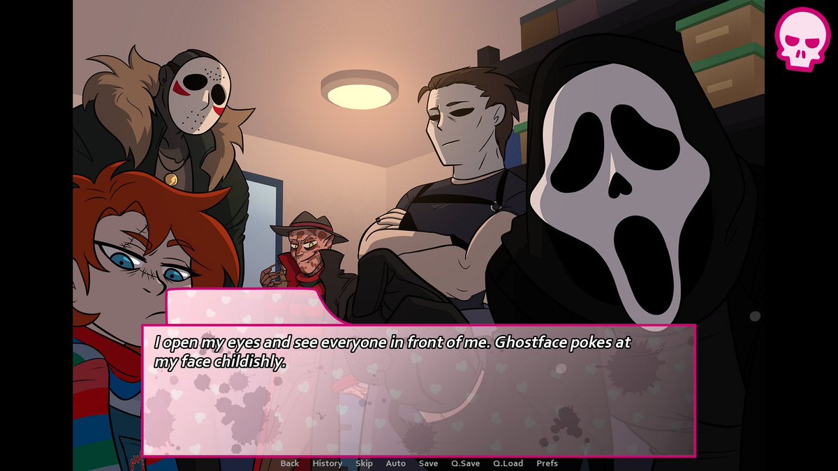 AlegoticT's tweet image. Friendly reminder that I have a dating simulator game about slashers π
alegotic-twelve.itch.io/horrorromance
#slasher #dbd #DeadbyDaylight #Ghostface #JasonVoorhees #freddykrueger #chucky #michaelmyers #HorrorRomanceGame