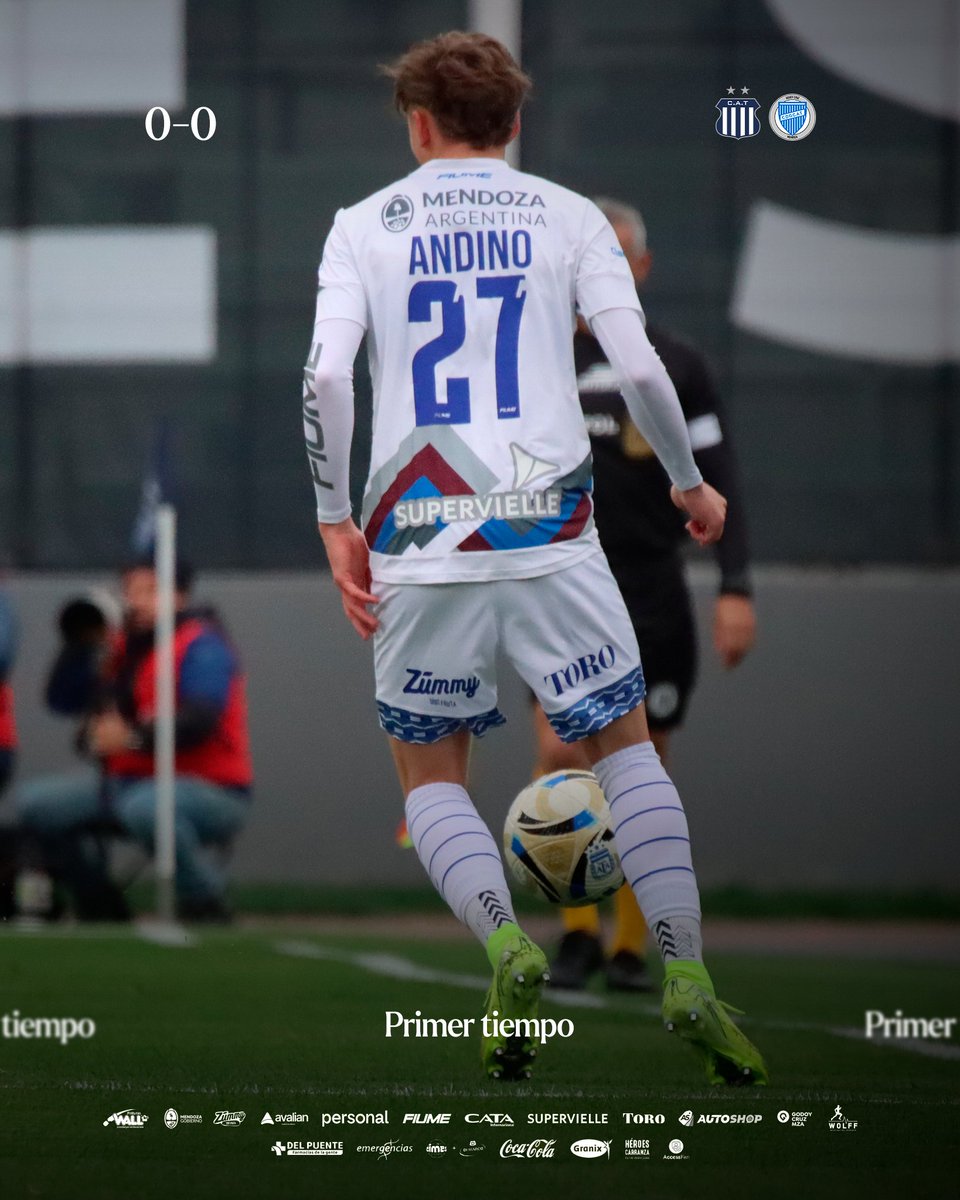 ClubGodoyCruz's tweet image. ⏸️ ¡Final del primer tiempo!

Talleres 0 🆚 0 Godoy Cruz

#JuegaGodoyCruz 💪
#VamosTomba 💙🤍