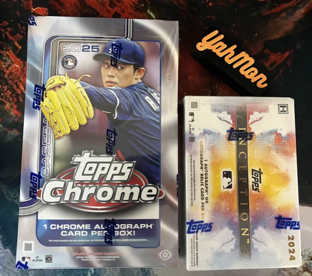 🚨NEW BREAK🚨
⚾️PYT#1196- 
1x- 25’ Topps Chrome Hobby
1x- 24' Topps Inception Hobby
2 autos guaranteed
#thehobby <a href="/HobbyUnlimited/">Hobby Man</a>