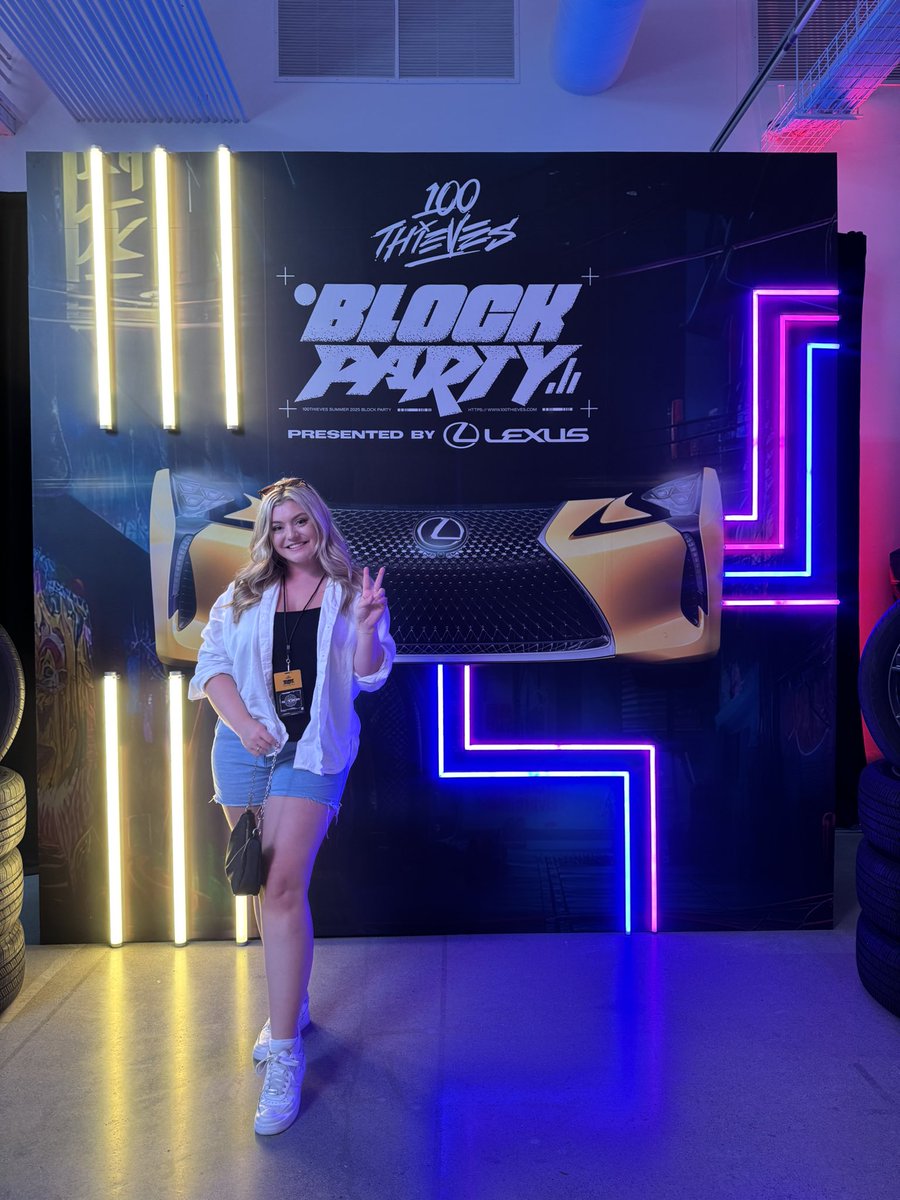brookeab's tweet image. What a wild ride with @Lexus at 100 Thieves Summer Block Party this year! Bigger and better than EVER! #LexusPartner