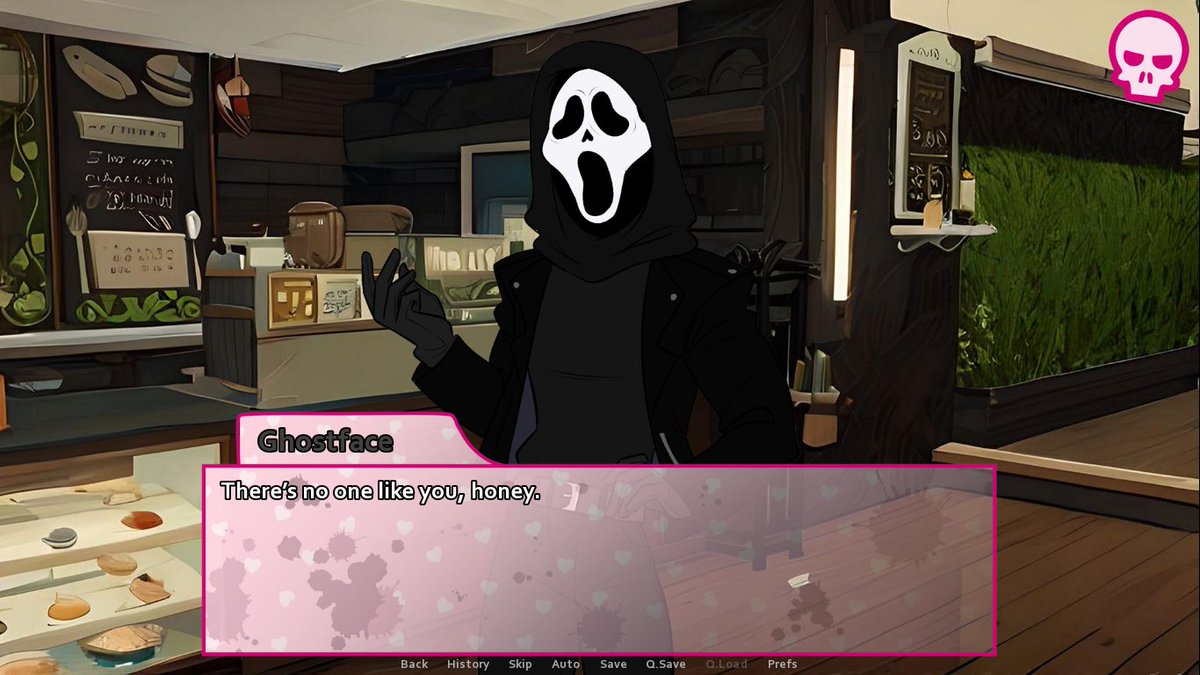 AlegoticT's tweet image. Friendly reminder that I have a dating simulator game about slashers π
alegotic-twelve.itch.io/horrorromance
#slasher #dbd #DeadbyDaylight #Ghostface #JasonVoorhees #freddykrueger #chucky #michaelmyers #HorrorRomanceGame
