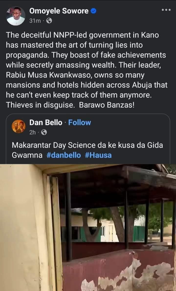 Engr_Alkasimfge's tweet image. Omoyele Sowore, 
Anayi muna jin dadi...🔥😹