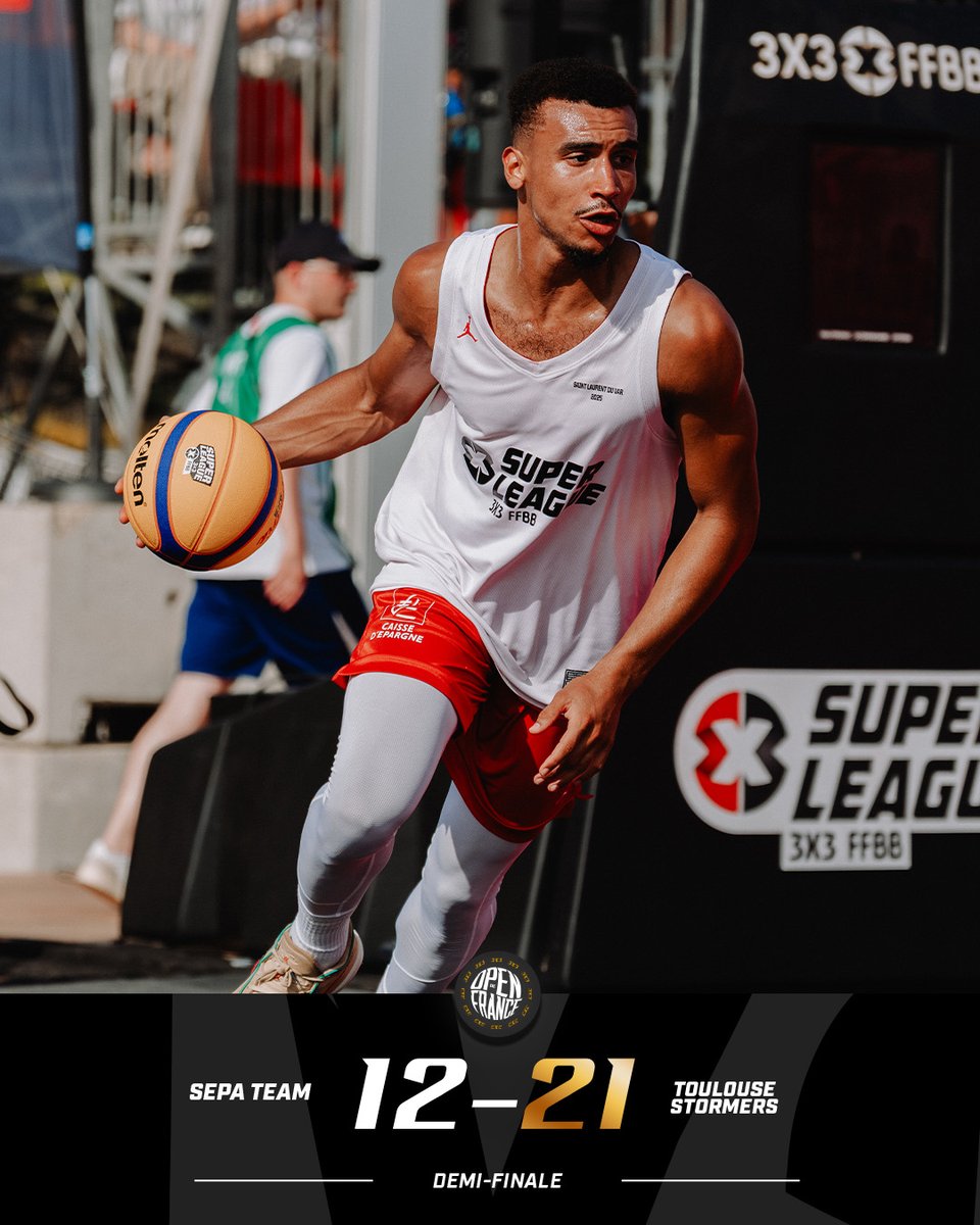 3x3ffbb's tweet image. Un duel au sommet pour le trône ⚔️
Les Toulouse Stormers et la Team Bshop sont les finalistes de l'Open de France 3x3 FFBB 2025.
📺 YouTube @ffbasketball / BFM Nice et Toulon /
@sport_en_france.
#OpenFrance3x3 I #SLOpen3x3