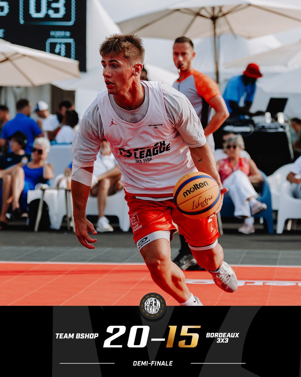 3x3ffbb's tweet image. Un duel au sommet pour le trône ⚔️
Les Toulouse Stormers et la Team Bshop sont les finalistes de l'Open de France 3x3 FFBB 2025.
📺 YouTube @ffbasketball / BFM Nice et Toulon /
@sport_en_france.
#OpenFrance3x3 I #SLOpen3x3
