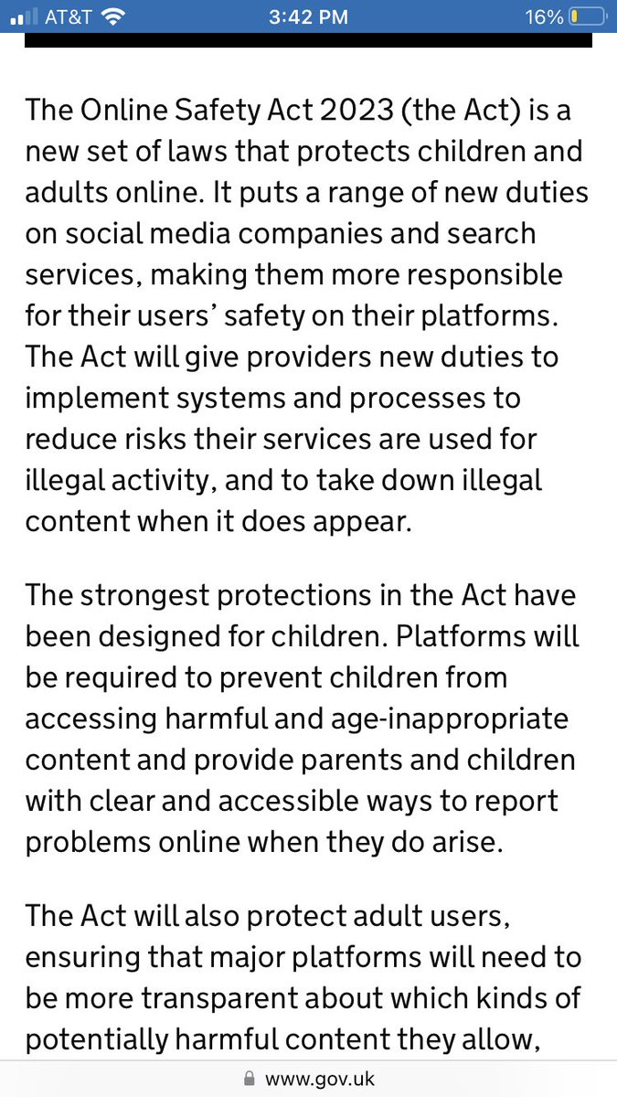 TylerPreston20's tweet photo. This Online Safety Act doesn’t allow for any type of self responsibility from either parents or guardians, but rather, the extension of an invasive nanny state that tells you what’s right from wrong. Why is it the government’s business to know what sites you visit or what is or isn’t age appropriate?