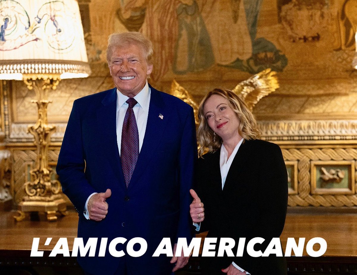 baffi_francesco's tweet image. DAZI tra Usa/Europa al 15%.
L' amico americano ce lo ha messo nel didietro, perdita secca per l'export italiano pari a 20 miliardi, 200.000 posti di lavoro a rischio.
Ringraziamo per la sua fattiva azione di mediazione la "pontiera"....