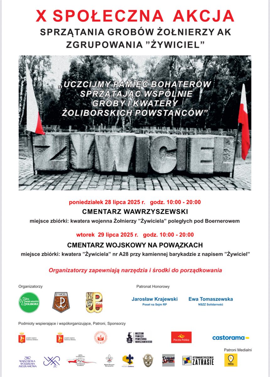 To wyjątkowa cykliczna akcja. Zachęcam nie tylko mieszkańców #Warszawa do udziału. #poniedziałek #wtorek #PowstanieWarszawskie #obchody #dziękujemyzawolność #cmentarzWawrzyszewski #cmentarzPowązkowski #GodzinaW