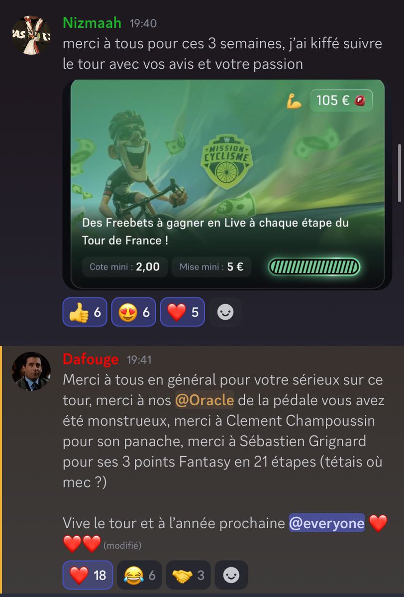 LaTeamBDT's tweet image. Le #TDF2025 s’arrête ici.
De la passion, de belles cotes, et du plaisir chaque jour à vos côtés ❤️
Vive le Tour sur les canaux BDT 🚴♂️
RDV pour la Vuelta 🚵🇪🇸
#CommuBDT #TeamParieur