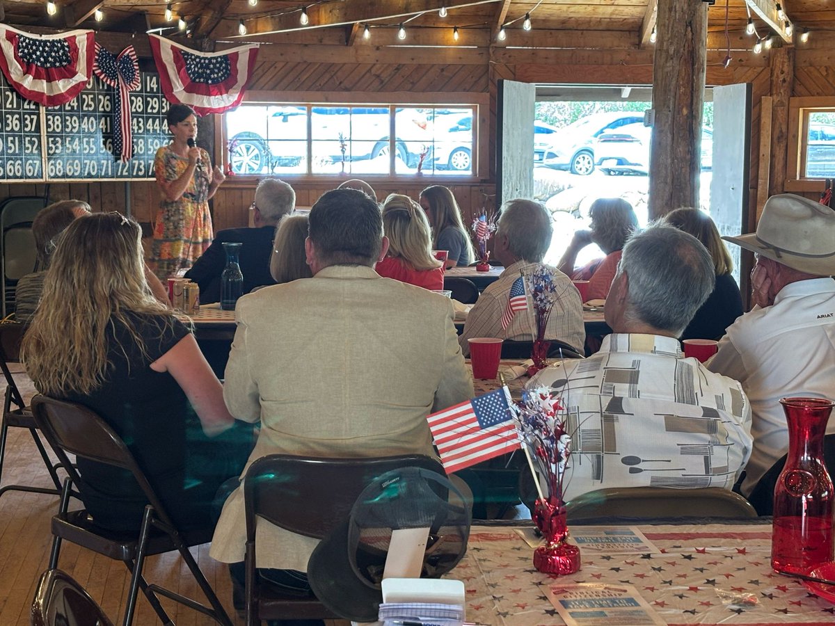 HopeSchepp's tweet image. It was an honor to speak at the Gunnison County GOP luncheon yesterday. I’m grateful for the open conversation and the opportunity to share my vision. It was a beautiful event, and I left feeling encouraged and supported in my decision to run. Thank you, Gunnison.