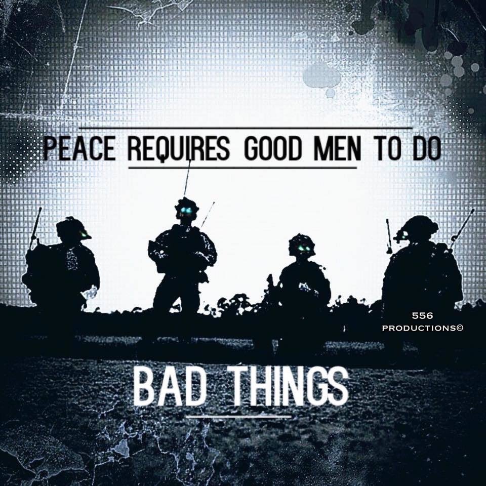 walkawayslowly's tweet image. Peace requires good men