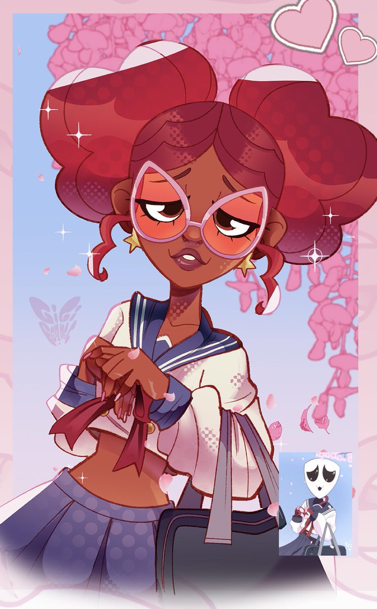 gigi_Fennec's tweet image. She’s a cute anime girl, and I love her 🩷
I’m posting this just because she looks so cute in this outfit 😭
#gangle