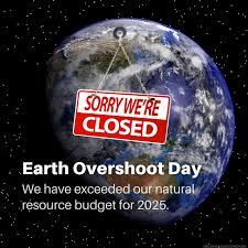 Earth Overshoot Day 2025 is on July 24. This day marks the date when humanity's demand for ecological resources and services in a given year exceeds what Earth can regenerate in that same year. In simpler terms, it's the day we start using resources faster than the planet can