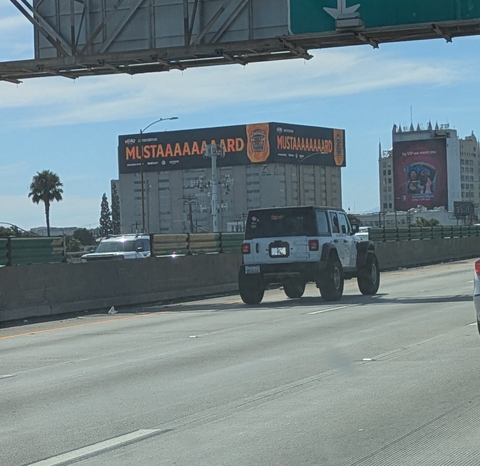 beththedork's tweet image. I saw this on a billboard when driving to LA yesterday and couldn't help laughing. I only associate this meme with Jack and his soundboard.