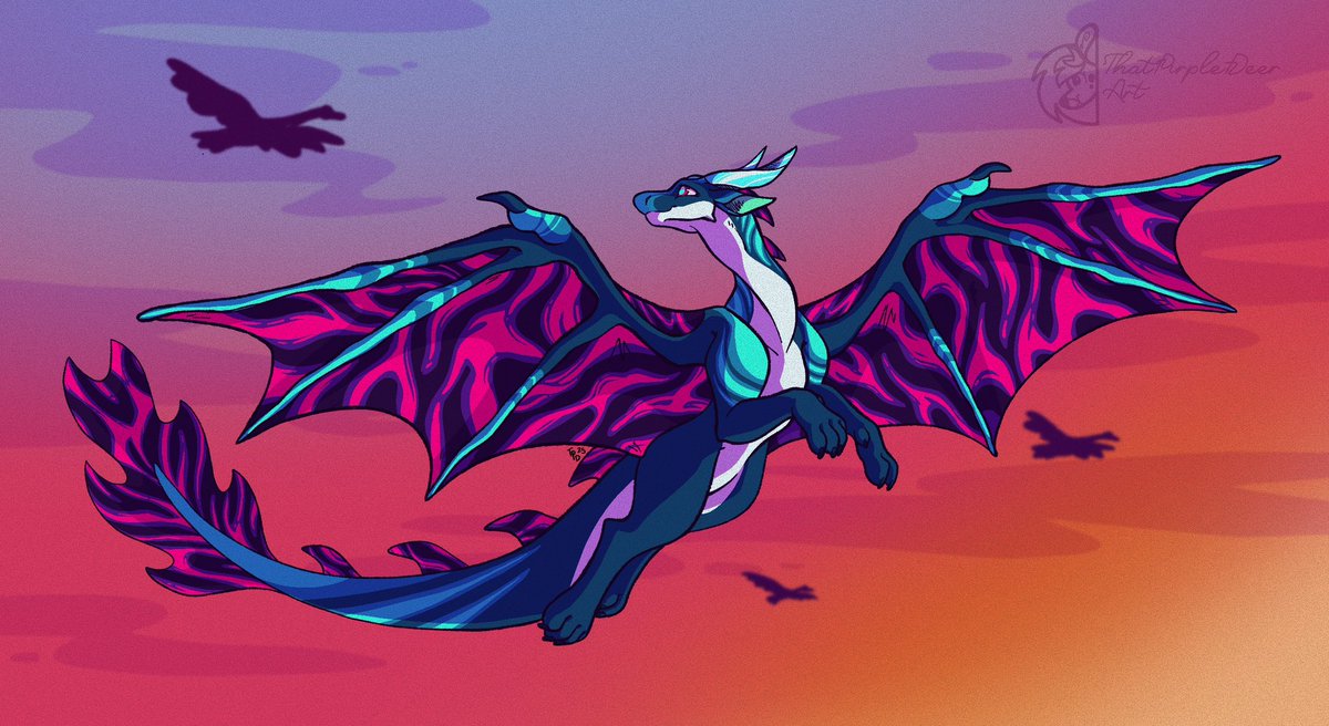 ThatPurpleDear's tweet image. An Evening Flight 🌅
Attack on SanctuaryAngel’s Crystal