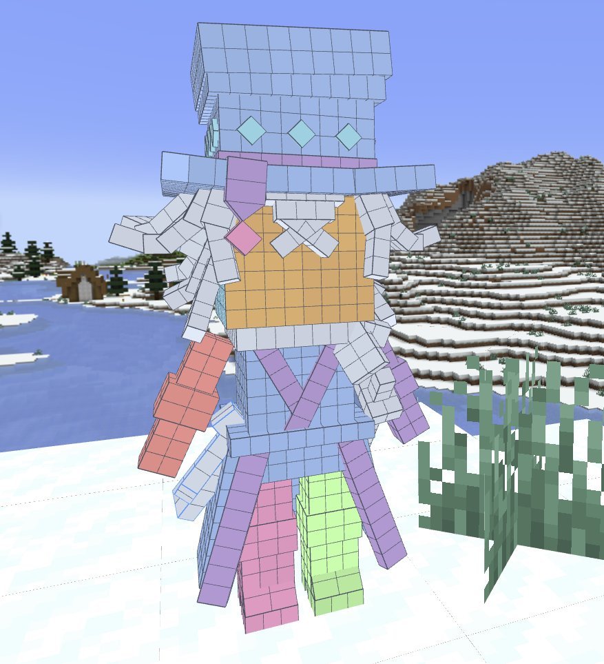 jestertamer's tweet image. repost from me side, was learning blockbench a couple months ago and had plans to make a vanguard model lineup for modded NPCs but i've honestly since forgotten pretty much everything so i'm putting this treat here while i ponder whether to pick it back up or not