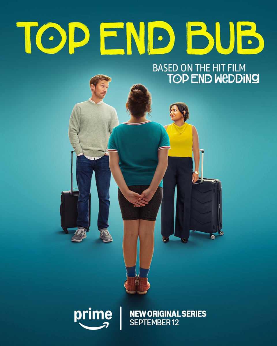 PrimeVideoAUNZ's tweet image. From newlyweds to new parents. Based on the hit film Top End Wedding, Miranda Tapsell and Gwilym Lee return in a brand new series, Top End Bub. Coming to Prime Video September 12th.
