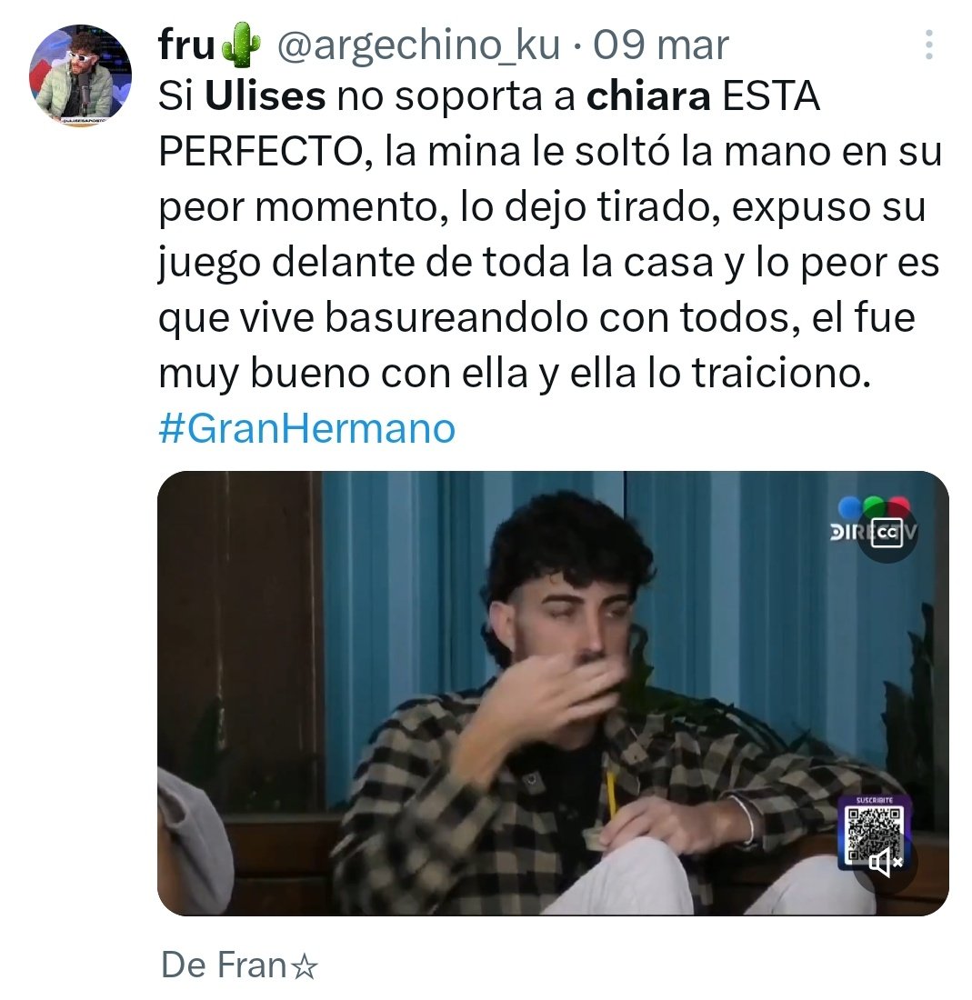 ApazaMichii's tweet image. Miralo vos jajaja y ahora es chiaruli jajajaja #GranHermano