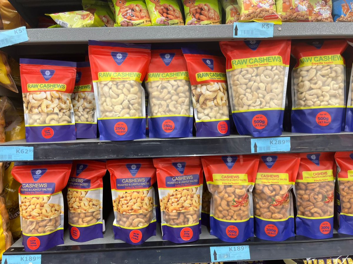 Touch4Diamond's tweet image. Balance your blood sugar, naturally with our Diamond Touch Cashew Nuts. Perfect for managing cravings and keeping your body in sync.
Buy Now from PnP Ndola City Centre.
#PicknPay #cashewnuts #kopala