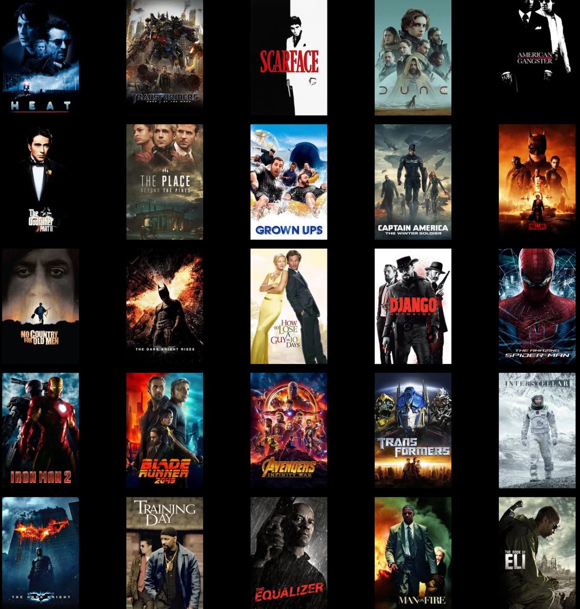 954PRESIDENTIAL's tweet image. top 25 fav movies