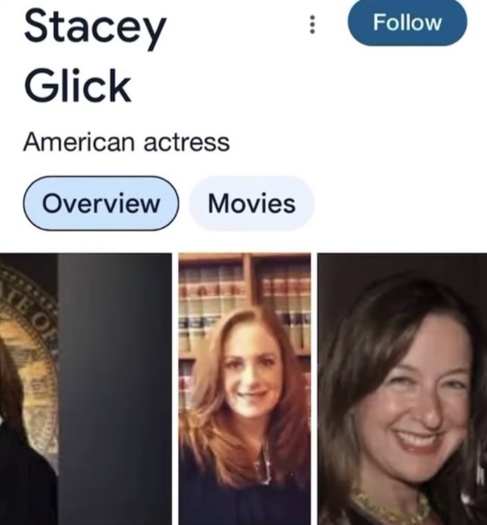 CassiebCarter's tweet image. 🚨 EXPOSÉ: The Judge Wasn’t Real.
She — or he — plays many roles.
Actress. Judge. Psychiatrist. CPS enforcer. Even a man.
From child star to courtroom predator.
🧑⚖️ Stacey Glick didn’t just play a judge — she became one.
Not by law. By costume.
She is the daughter of “Judge”…