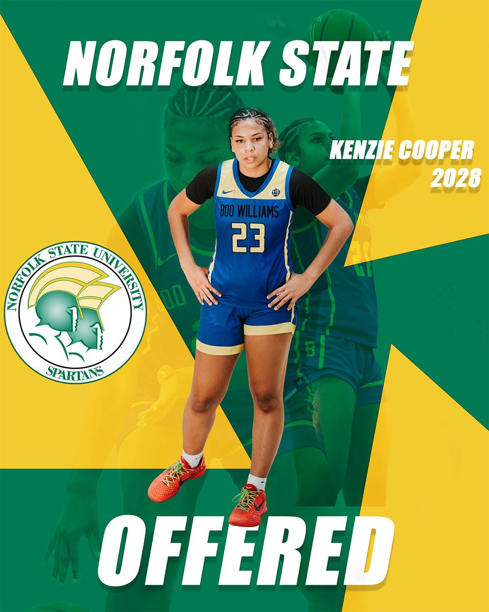 I'm extremely blessed to have received my first Division 1 offer from Norfolk State University. Thank you Coach Woods and the Norfolk State staff for believing in me and giving me this opportunity. #agtg #behold #goldstandard🔰