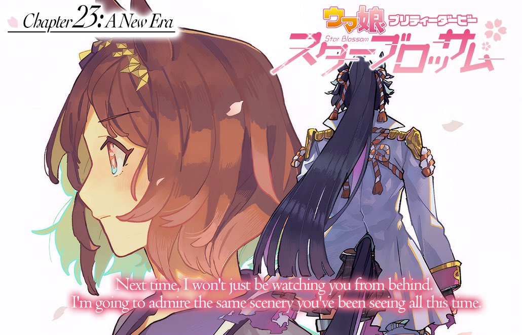 uma_musu_en's tweet image. 📖 Manga Release
Chapter 23 of Star Blossom has been translated into English!
Read it here: cubari.moe/read/gist/cmF3…
#umamusume