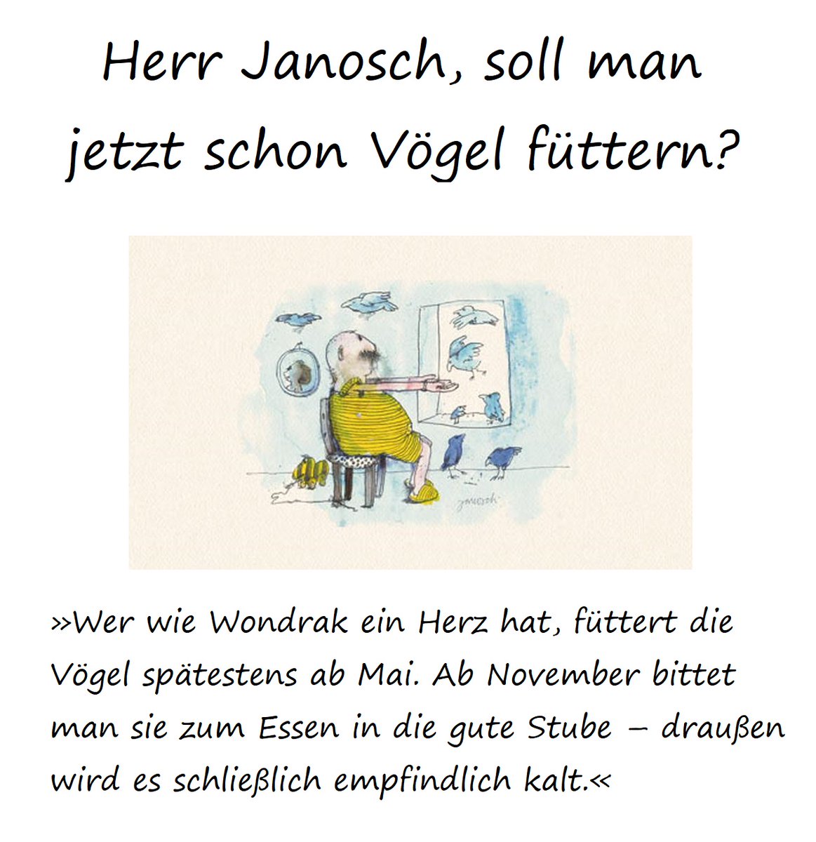 JanoschsWondrak's tweet image. #Janosch #Wondrak #Vögel