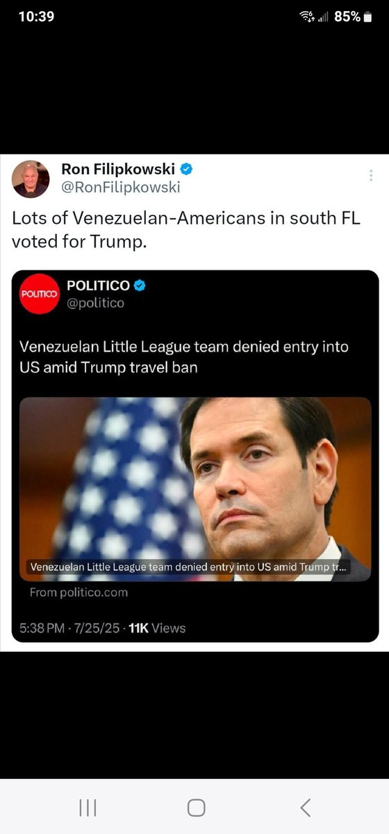 RayBake's tweet image. Are you proud of yourselves, @SecRubio @SenJoniErnst, @ChuckGrassley, and @ZachNunn?
Little League baseball players can't come into the United States to play games because YOU put an incompetent, vindictive, immature, and hateful narcissist in the White House.
Shame on you.