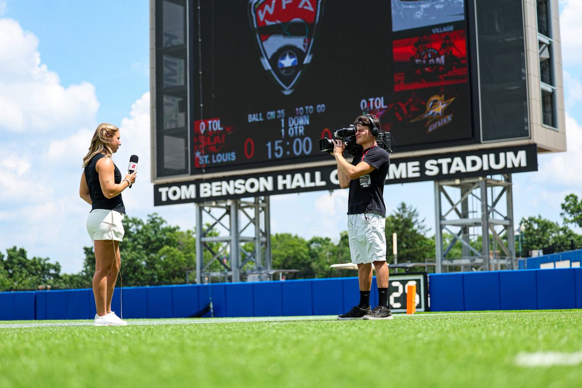 VideoJrm's tweet image. This weekend, JRM Video produced our first-ever nationally televised broadcast — live on ESPN2 for the WFA Pro Championship at Tom Benson Hall of Fame Stadium in Canton, OH!