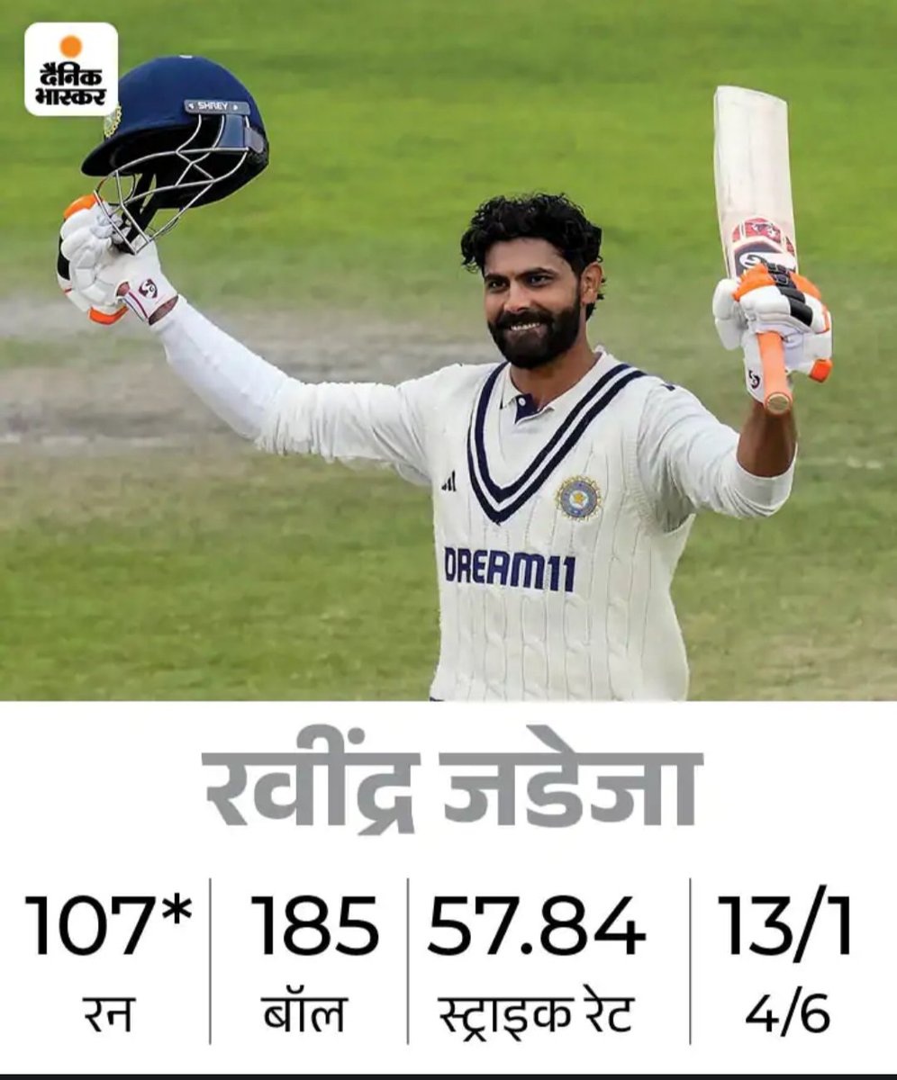 pathakalok68's tweet image. बेन स्टोक्स तो बहुत घटिया आदमी निकला
आज जब मैच में जडेजा और वाशीगटन सुंदर दोनों बल्लेबाज सेंचुरी के करीब थे और अभी मिनीमम 15 ओवर का खेल बाकी था तो उसने मैच को खत्म करने का प्रस्ताव जडेजा और सुंदर के सामने रखा जिसे जडेजा और सुंदर नहीं माने
जब अगले तीन ओवरों में दोनों ने शतक…