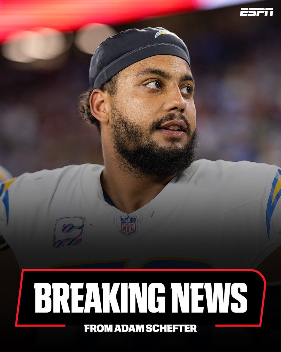 LandingZoneBR's tweet image. 🚨 O Los Angeles Chargers renovou com o OT Rashawn Slater por 4 anos no valor de $114 milhões!
$92 milhões totalmente garantidos e o OL mais bem pago da HISTÓRIA da liga!
Ótimo movimentos dos Chargers, Slater é BALLER e um dos melhores da liga na posição!