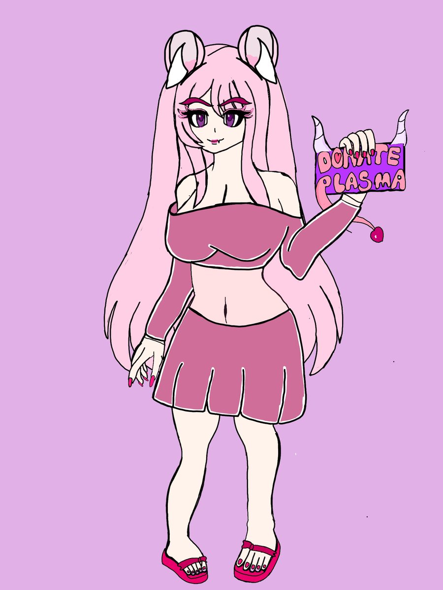 TyeresRam21's tweet image. Another fanart of the amazing @ironmouse also do ate plasma and support the cause too 💗💗🙏🏿🥹#vtuber #ironmouseart #fanart