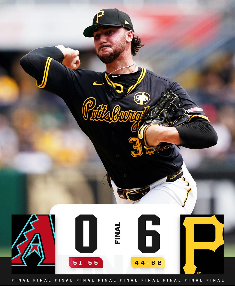 MLB (@mlb) on Twitter photo Paul Skenes cruises through 6 shutout innings as the <a href="/Pirates/">Pittsburgh Pirates</a> take the series. Paul Skenes cruises through 6 shutout innings as the <a href="/Pirates/">Pittsburgh Pirates</a> take the series.