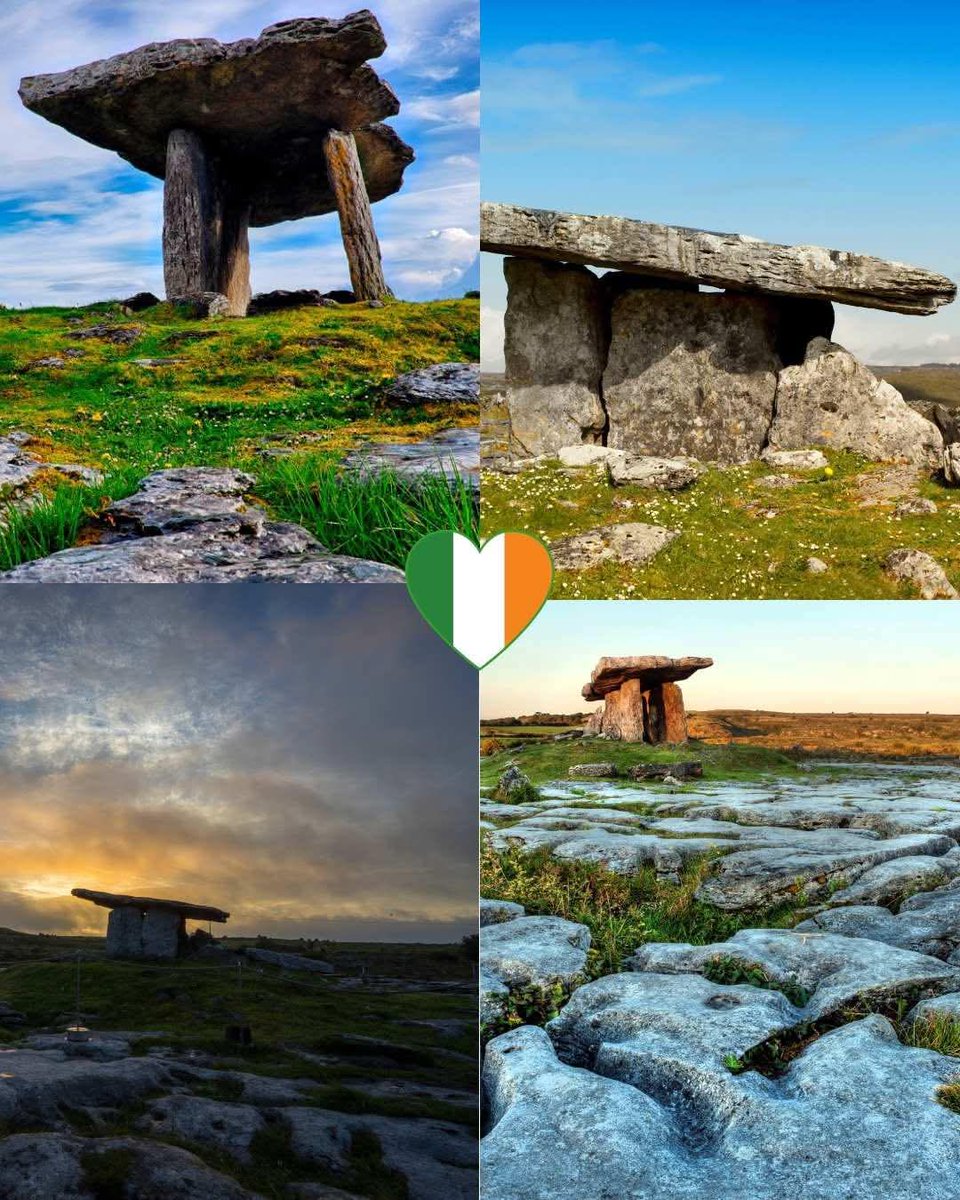 ThisIsIreland3's tweet image. Poulnabrone Dolmen โ An iconic Neolithic portal tomb in the Burren, County Clare, representing Irelandโs ancient past and mysterious megalithic culture ๐ฎ๐ชโ๏ธ