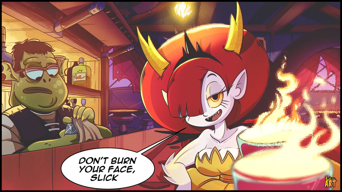RuhisuART's tweet image. Be careful what you&apos;re drinking with Hekapoo

#StarVsTheForcesOfEvil #Hekapoo #Disney #fanart #myart #cartoonart