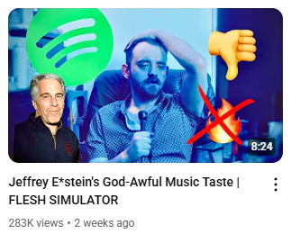 tupacminecraft's tweet image. probably not a good idea to put yourself in the thumbnail if you look more decrepit than epstein