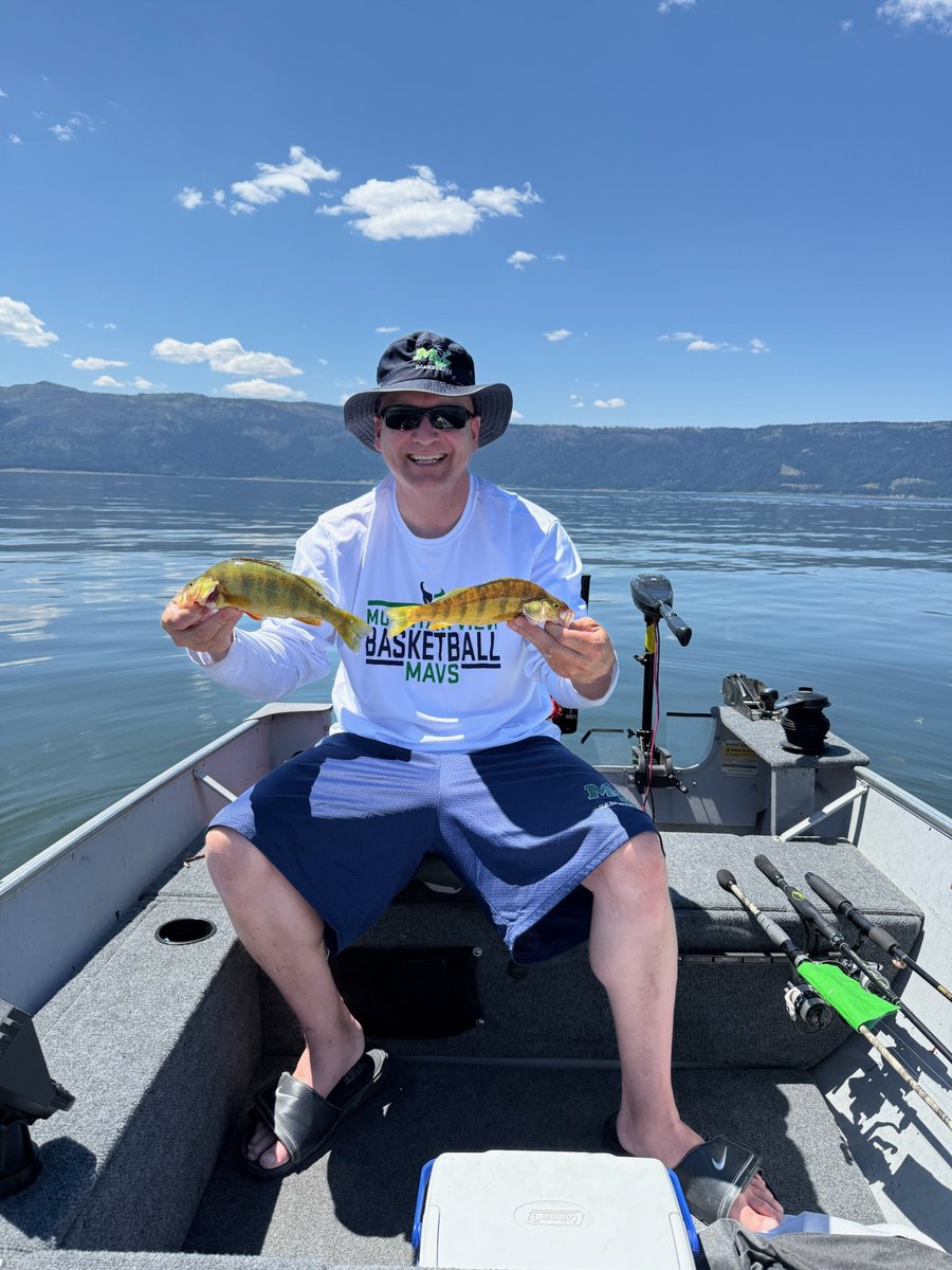 Nothing better than fishing with my son! Able to get on some perch -- fish fry coming soon!  Weather was perfect!