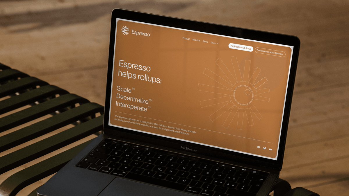 andy1eth's tweet image. Tired of bridges?
Wrapped assets?
Slow finality?
@EspressoSys is building a base layer where rollups communicate, confirm, and compose in real time.
It's the infrastructure under chains.
