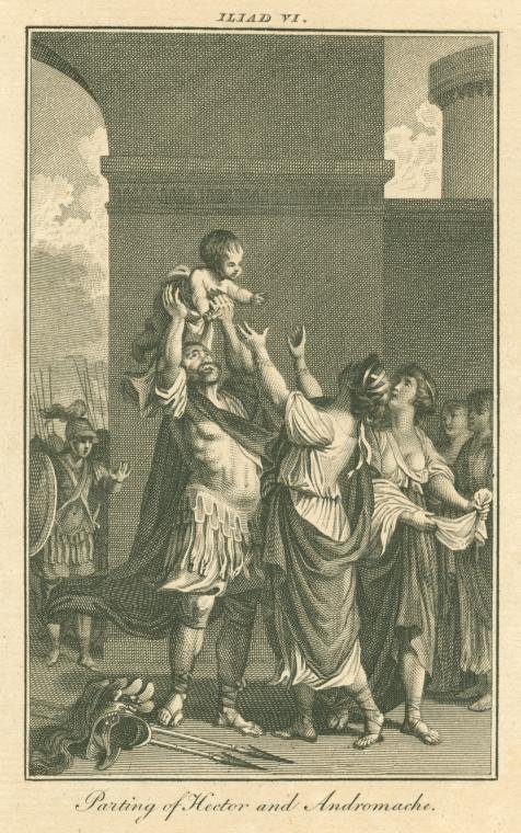 dailyandromache's tweet image. “parting of hector and andromache”, couldn&apos;t find the artist. according to a source it was drawn between 1700-1800