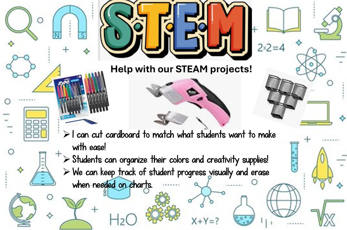 Gr8educ8tor's tweet photo. @MsP_WV Help me cut what every kid wants from cardboard. I am excited that they can make their own landform diagrams & build creative statues. Let’s #clearthelist of these electric scissors and more!
🛒https://t.co/jYjaTUeFJW
thanks
#Backtoshool #clearthelist2025 @amazon #Teachersof𝕏 https://t.co/253f49PAcO
