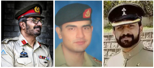 NISHANEHAIDER's tweet photo. Remember & Salute
* Capt Ansar Abbas Shaheed
#28July2010 #115L/C #1AK #AirBlueCrash #MargallaHills
*Col Hassan Imtiaz Shaheed
#28July2021 #88L/C #9PR #CMI #BrainHemorrhage
* Maj Sher Afgun Shaheed
#28July2022 #127L/C#29Sigs #DrownedWhileSwiming #AyubStadium #Lahore https://t.co/BEibJ534sa